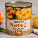 1.5 kg compot piersici jumatati
