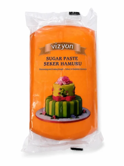 pastă de zahăr portocalie Vizyon 1 kg
