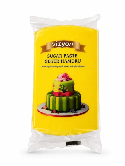 pastă de zahăr galbenă Vizyon 1 kg
