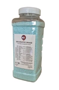 perle decorative din zahăr turcoaz cu aspect perlat Decorative Drage