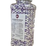 perle decorative din zahăr mov și alb cu aspect perlat Decorative Drage