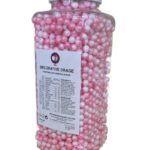 perle decorative din zahăr alb roz cu aspect perlat Decorative Drage