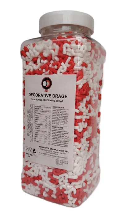 mix sprinkles decorative Crăciun pentru torturi și prăjituri festive