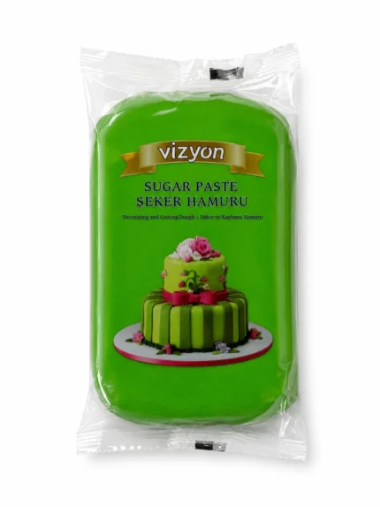 pastă de zahăr galbenă Vizyon 1 kg pentru decorarea torturilor