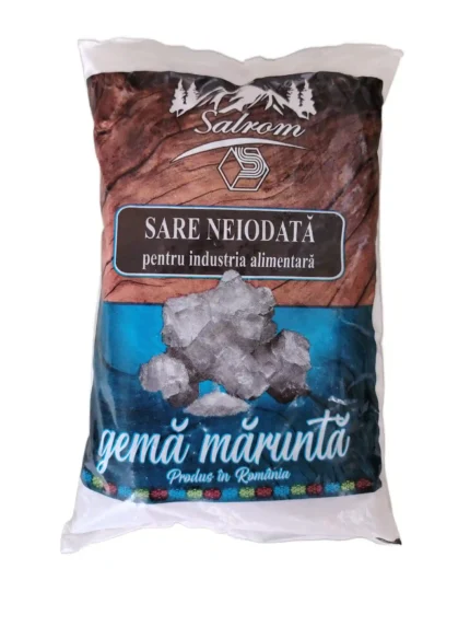 Sare gemă neiodată 1 kg Salrom pentru industria alimentară