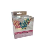 Forme brioșe model Arabesc multicolor – 24 buc