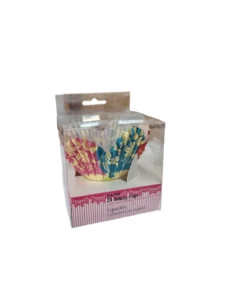 Forme brioșe model Arabesc multicolor – 24 buc