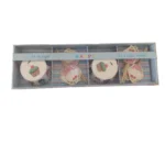 Set brioșe cu toppere 24 buc – model Cupcake cu cireșe
