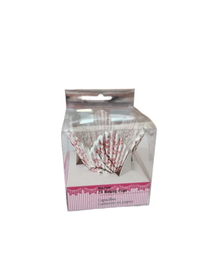 Forme brioșe florale roz Wilton – 24 buc
