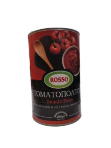 Pastă de tomate Rosso dublu concentrată fără conservanți